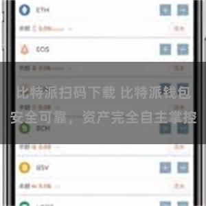 比特派扫码下载 比特派钱包安全可靠，资产完全自主掌控