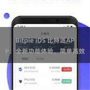 Bitpie iOS 比特派APP：全新功能体验，简单高效