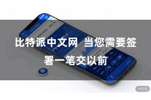 比特派中文网  当您需要签署一笔交以前