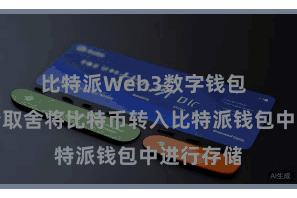 比特派Web3数字钱包  用户不错取舍将比特币转入比特派钱包中进行存储