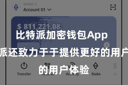 比特派加密钱包App  比特派还致力于于提供更好的用户体验